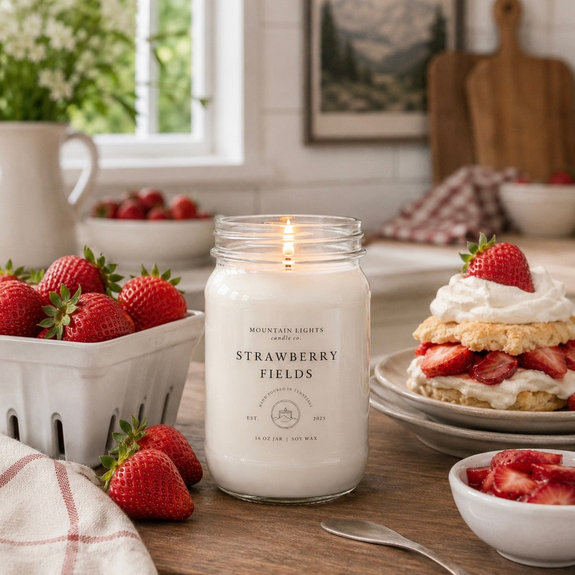 Strawberry Fields 16 oz candle