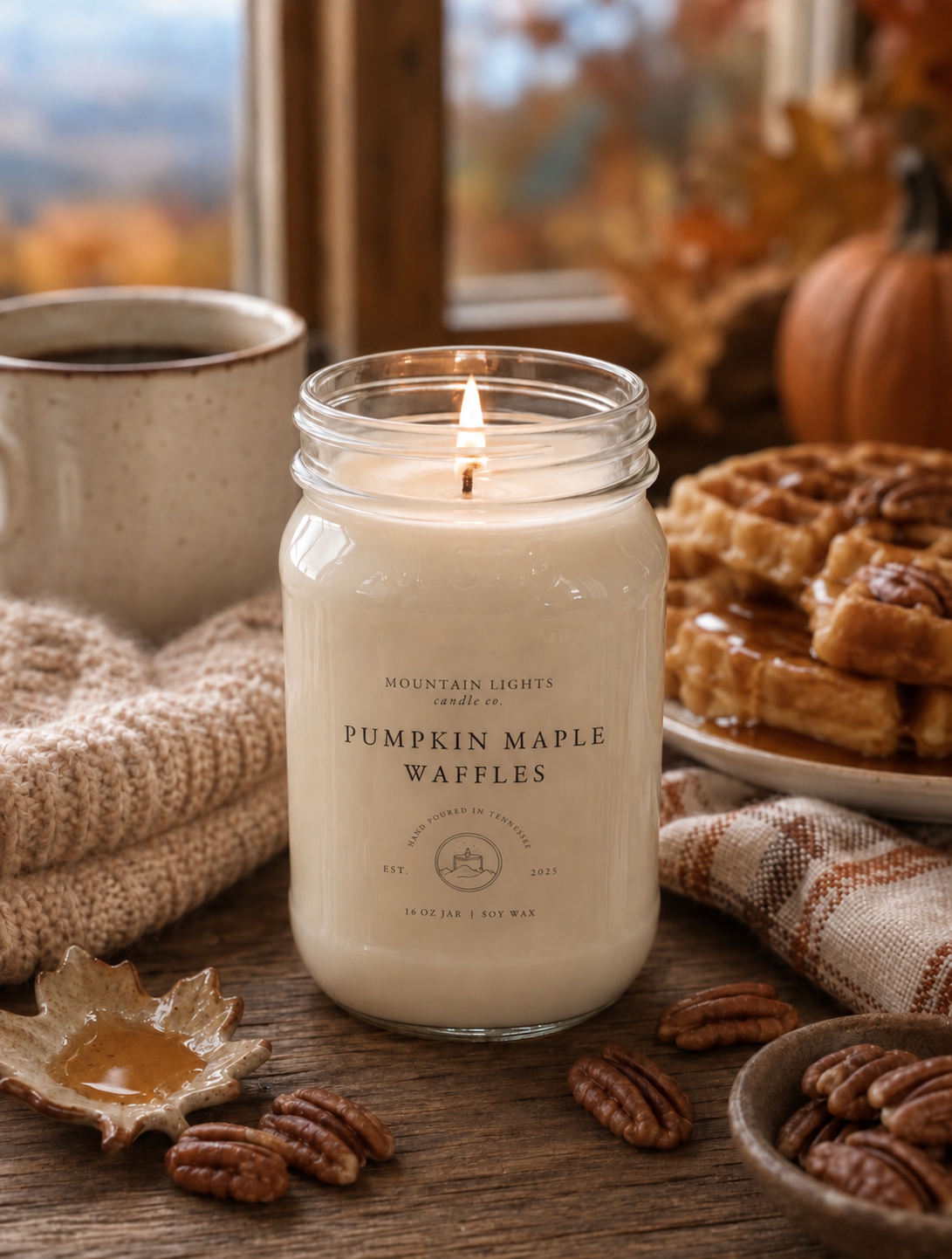 Pumpkin Maple Waffles 16 oz candle