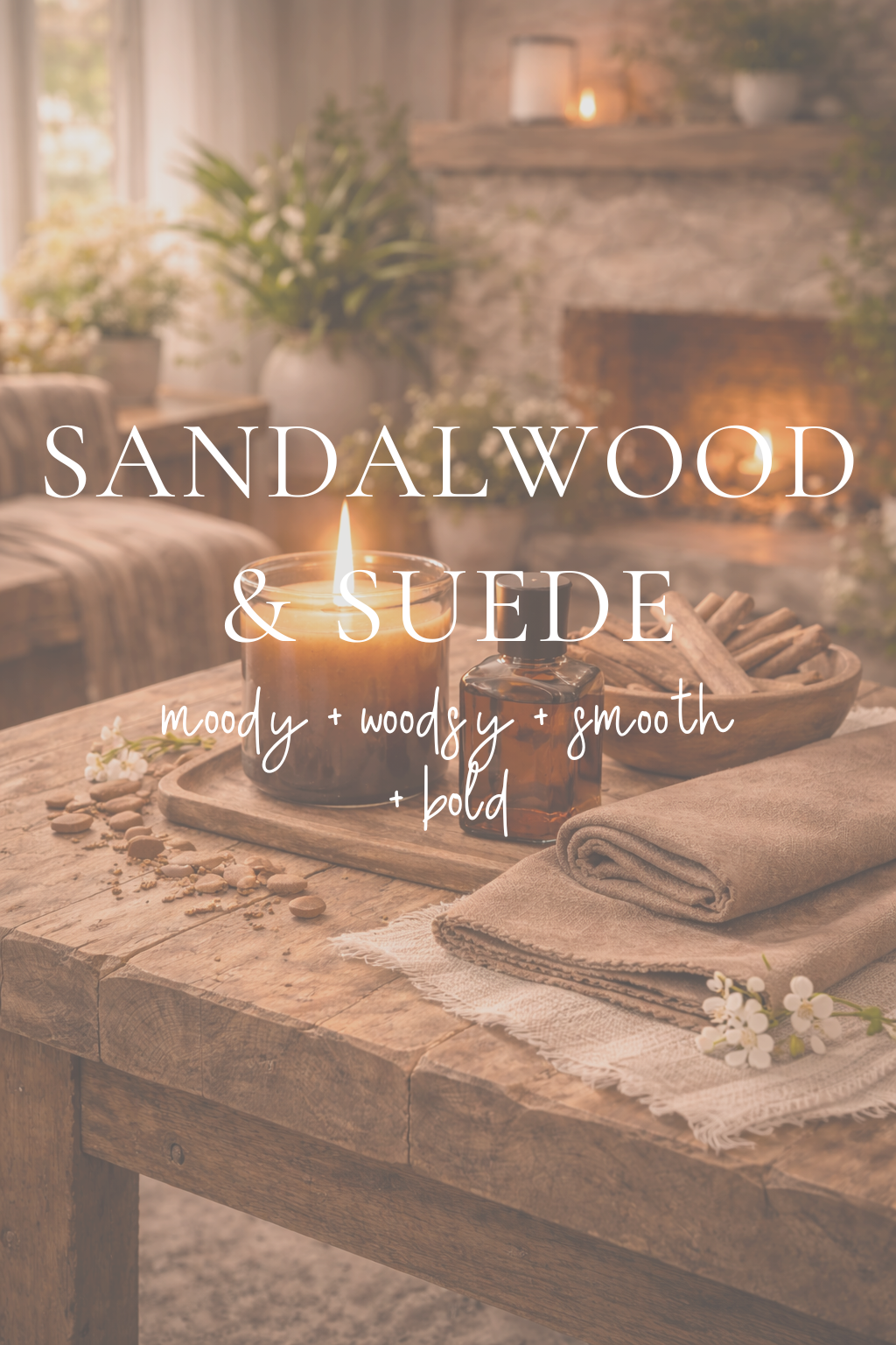 Sandalwood & Suede 16 oz candle