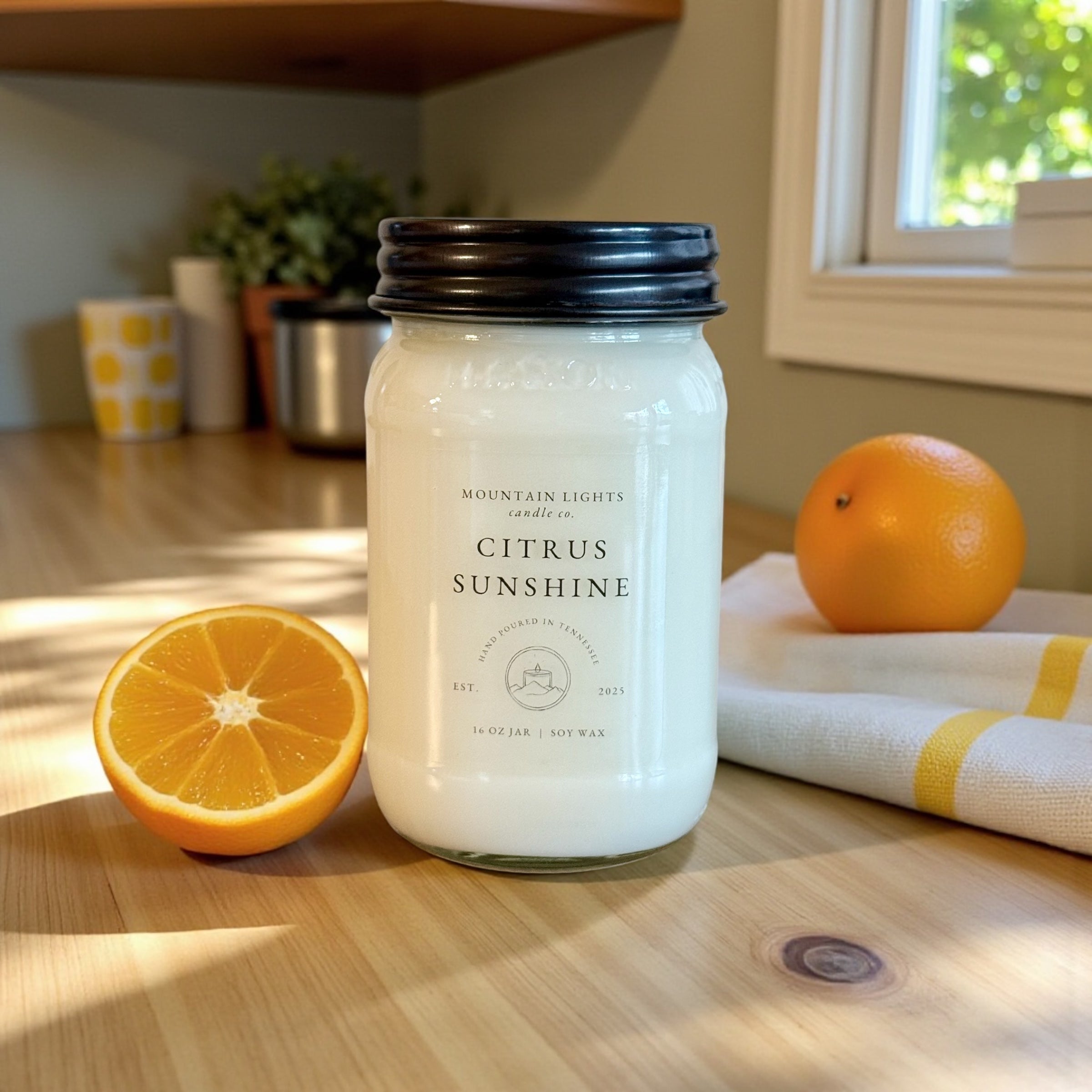 Citrus Sunshine 16 oz candle – Mountain Lights Candle Co.