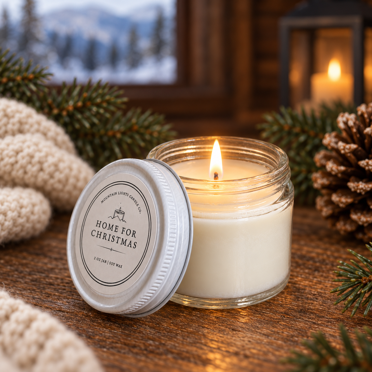 Christmas Collection Sampler Set | Six Hand-Poured Soy Candle Samples