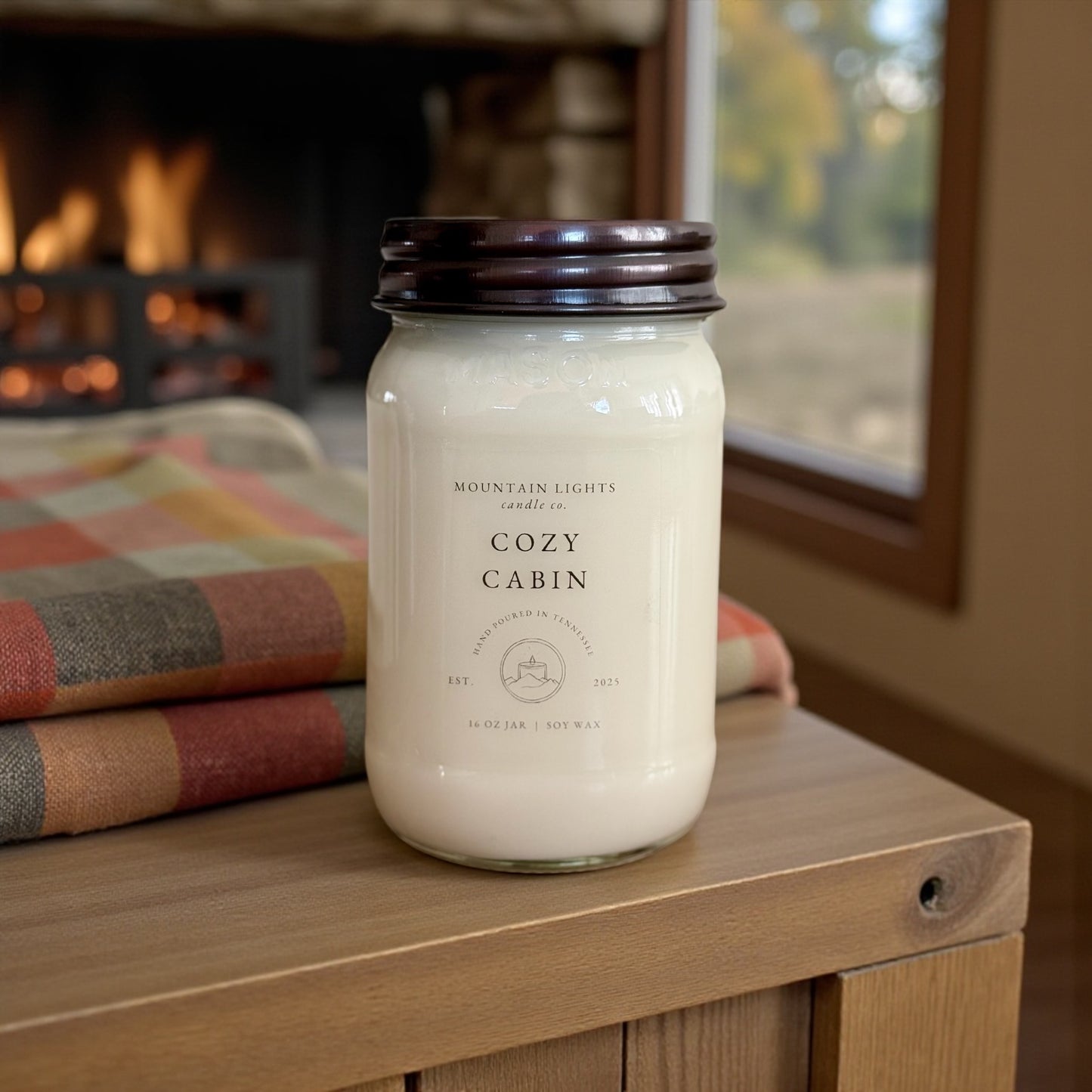 Cozy Cabin 16 oz candle