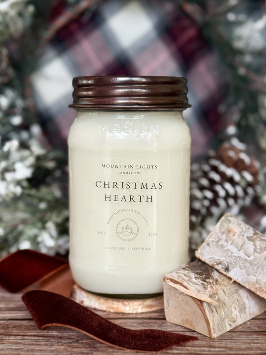Christmas Hearth 16 oz candle