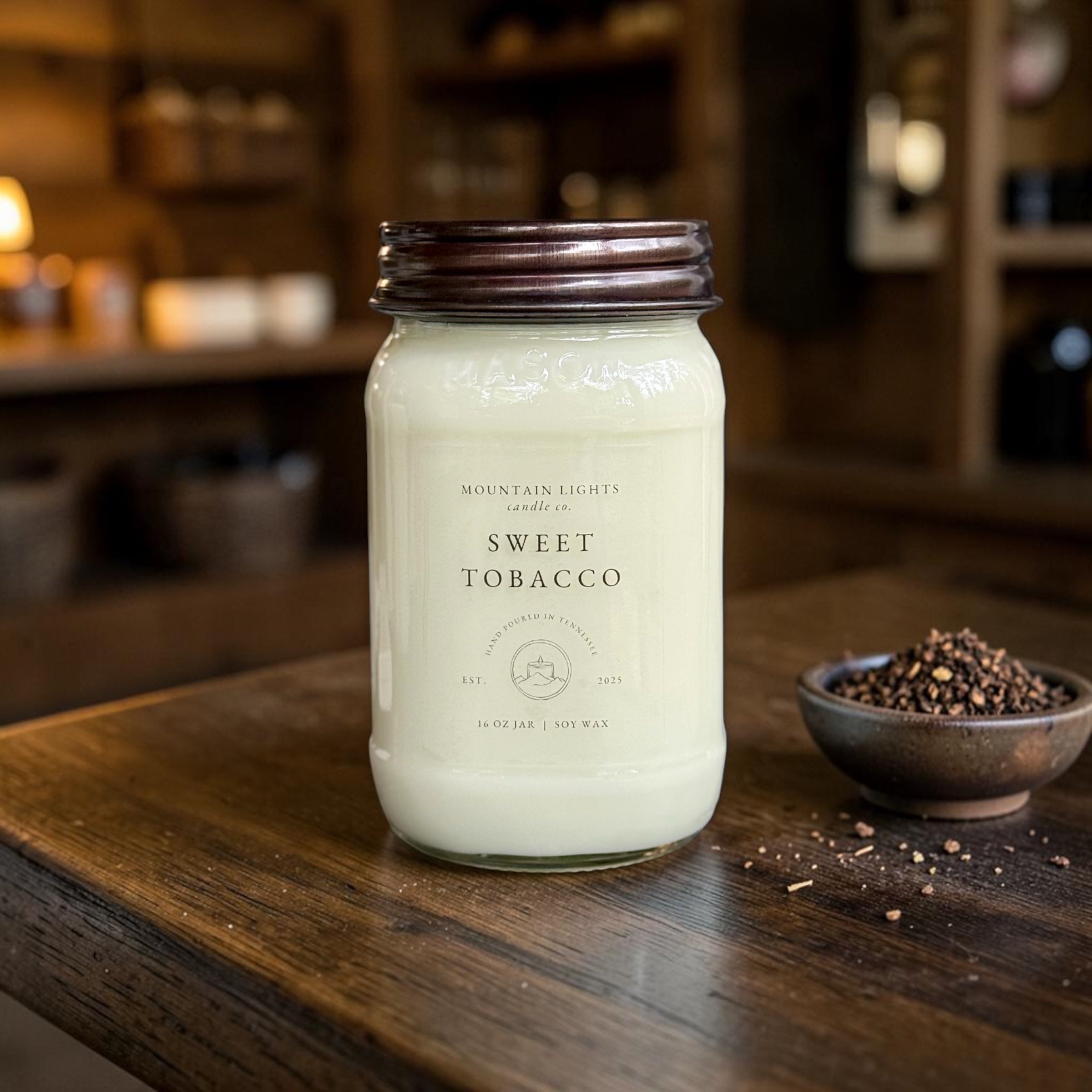 Sweet Tobacco 16 oz candle – Mountain Lights Candle Co.