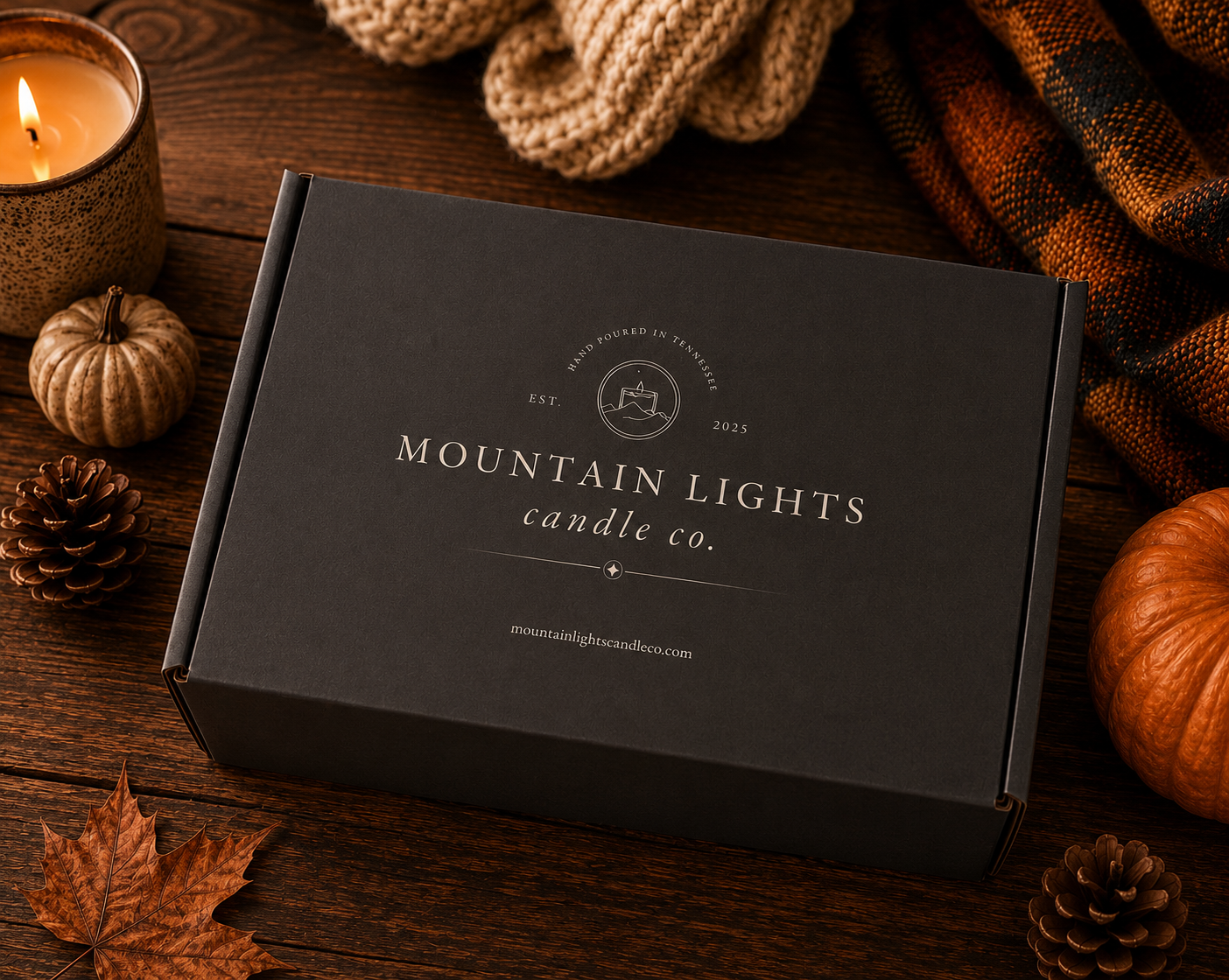 Fall Collection Sampler Box | Six Hand-Poured Soy Candle Samples