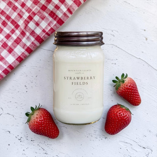Strawberry Fields 16 oz candle