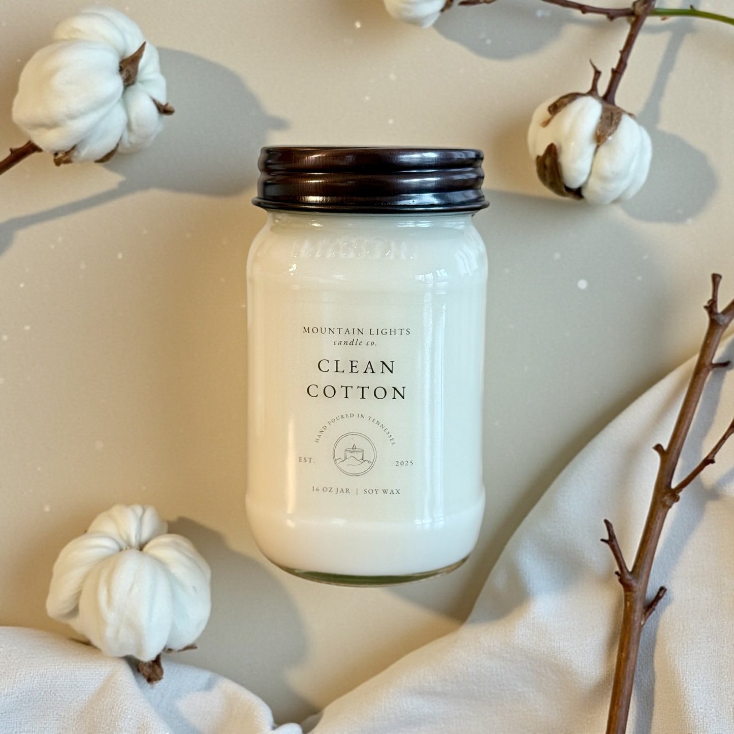 Clean Cotton 16 oz candle